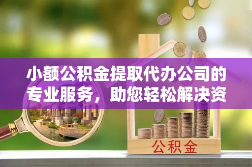 陵川小额公积金提取代办公司的专业服务，助您轻松解决资金难题