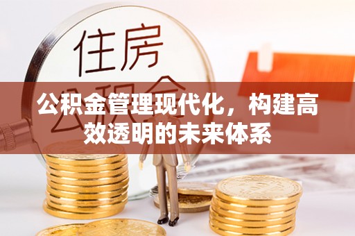 陵川公积金管理现代化，构建高效透明的未来体系