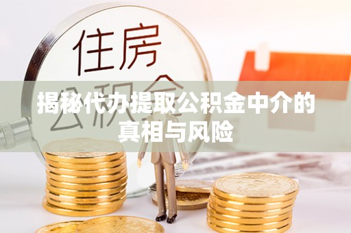 陵川揭秘代办提取公积金中介的真相与风险