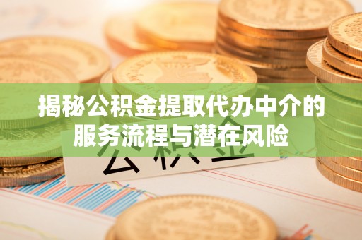 陵川揭秘公积金提取代办中介的服务流程与潜在风险