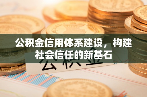陵川公积金信用体系建设，构建社会信任的新基石